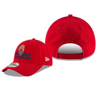 Men's Washington Nationals Red 2019 World Series Champions Locker Room 9FORTY Adjustable Hat