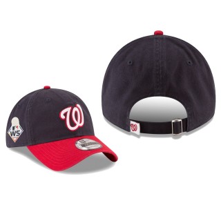 Men's Washington Nationals Navy Red 2019 World Series 9TWENTY Adjustable Alternate Sidepatch Hat
