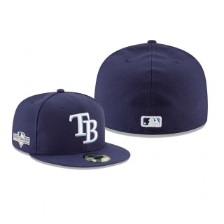 Men's Rays Navy 2019 Postseason 59FIFTY Fitted Side Patch Hat