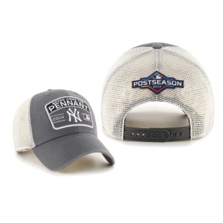 Men's New York Yankees Charcoal 2019 Postseason Flagship MVP Adjustable Trucker Hat