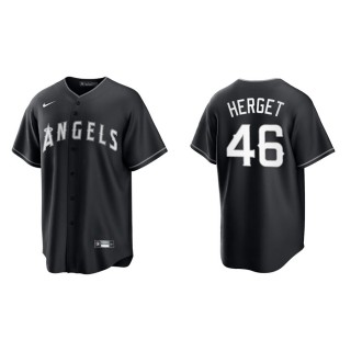 Jimmy Herget Angels Black White Replica Official Jersey