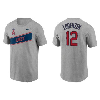 Michael Lorenzen Angels Gray 2021 Little League Classic Wordmark T-Shirt