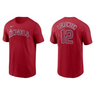 Michael Lorenzen Angels Red Name & Number Nike T-Shirt