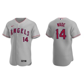 Tyler Wade Angels Gray Authentic Road Jersey