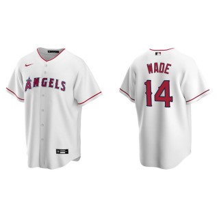 Tyler Wade Angels White Replica Home Jersey