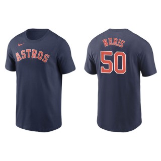 Hector Neris Astros Navy Name & Number Nike T-Shirt