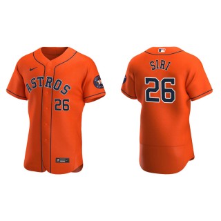 Jose Siri Astros Orange Authentic Alternate Jersey