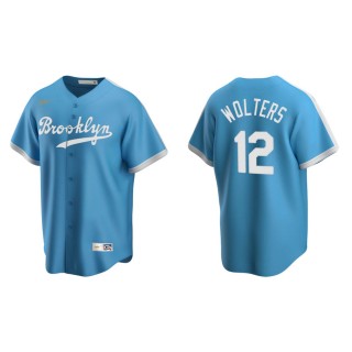 Tony Wolters Brooklyn Dodgers Light Blue Cooperstown Collection Alternate Jersey