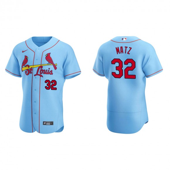 Steven Matz Cardinals Light Blue Authentic Alternate Jersey