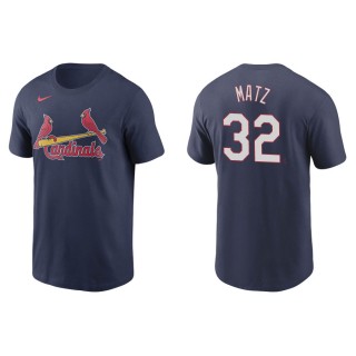 Steven Matz Cardinals Navy Name & Number Nike T-Shirt