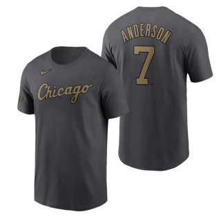 Men's Chicago White Sox Tim Anderson Nike Charcoal 2022 MLB All-Star Game Name & Number T-Shirt
