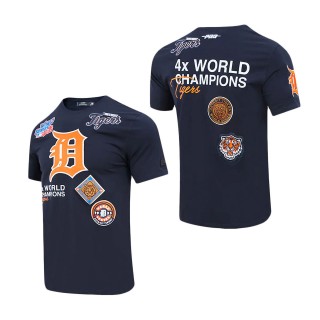 Men's Detroit Tigers Pro Standard Navy Championship T-Shirt