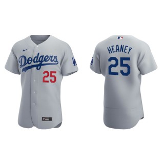Andrew Heaney Dodgers Gray Authentic Alternate Jersey