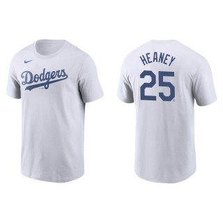 Andrew Heaney Dodgers White Name & Number Nike T-Shirt