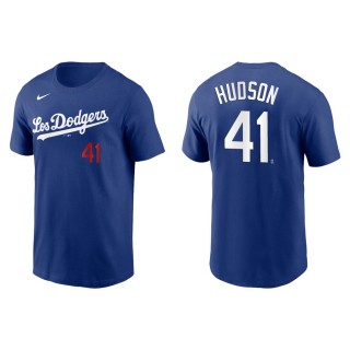 Daniel Hudson Dodgers Royal 2021 City Connect  T-Shirt