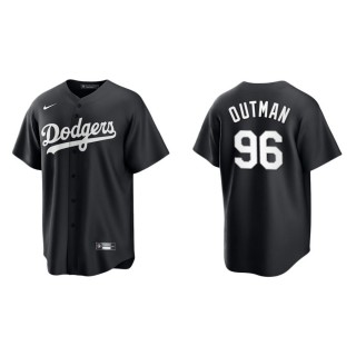 James Outman Dodgers Black White Replica Official Jersey