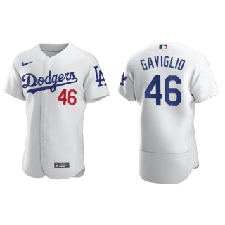 Sam Gaviglio Dodgers White Authentic Home Jersey