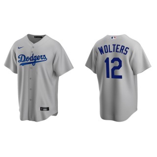 Tony Wolters Dodgers Gray Replica Alternate Jersey