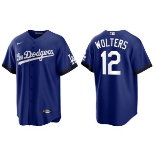 Tony Wolters Dodgers Royal 2021 City Connect Replica Jersey