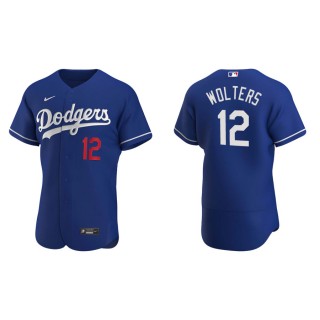 Tony Wolters Dodgers Royal Authentic Alternate Jersey
