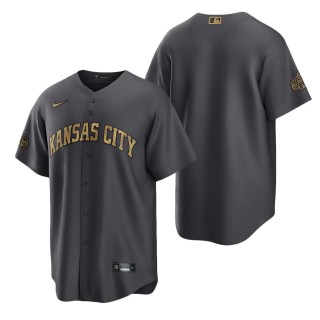 Men's Kansas City Royals Nike Charcoal 2022 MLB All-Star Game Replica Blank Jersey
