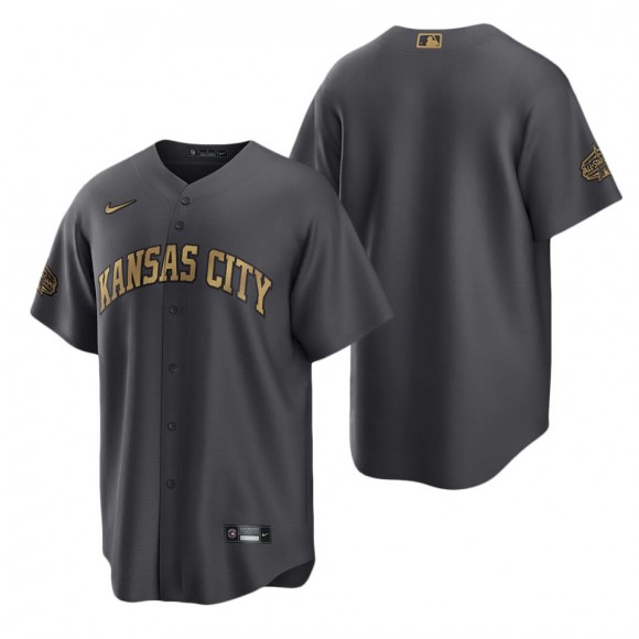 Men's Kansas City Royals Nike Charcoal 2022 MLB All-Star Game Replica Blank Jersey