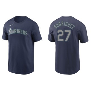 Julio Rodriguez Mariners Navy Name & Number Nike T-Shirt
