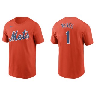 Jeff McNeil Mets Orange Name & Number Nike T-Shirt