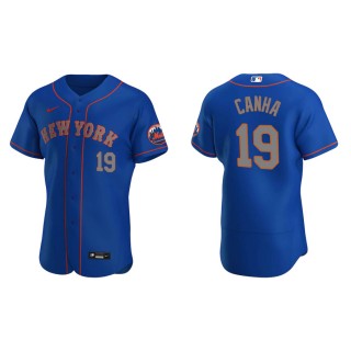 Mark Canha Mets Royal Authentic  Jersey
