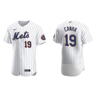 Mark Canha Mets White Authentic Home Jersey