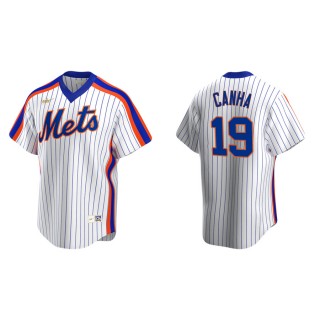 Mark Canha Mets White Cooperstown Collection Home Jersey