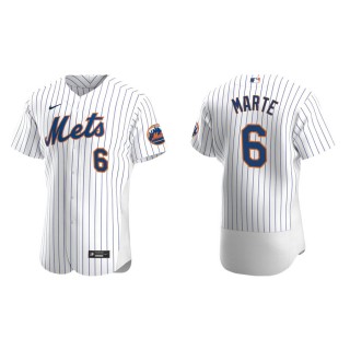 Starling Marte Mets White Authentic Home Jersey