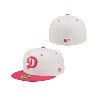Oklahoma City Dodgers New Era White Theme Night 59FIFTY Fitted Hat