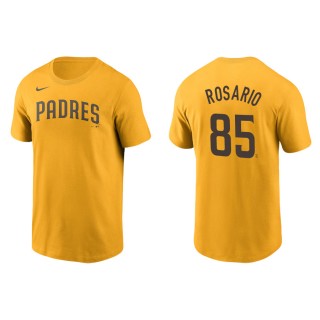 Eguy Rosario Padres Gold Name & Number Nike T-Shirt