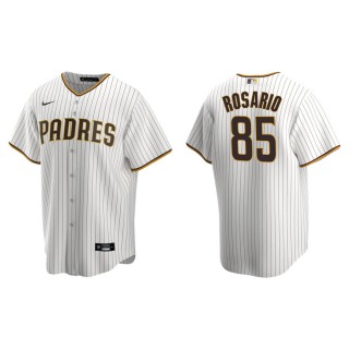 Eguy Rosario Padres White Brown Replica Home Jersey