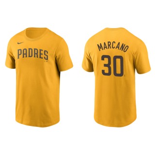 Tucupita Marcano Padres Gold Name & Number Nike T-Shirt