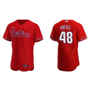 Corey Knebel Phillies Red Authentic Alternate Jersey