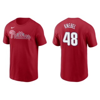 Corey Knebel Phillies Red Name & Number Nike T-Shirt