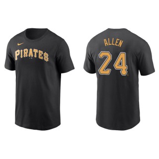 Greg Allen Pirates Black Name & Number Nike T-Shirt