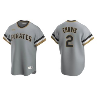Michael Chavis Pirates Gray Cooperstown Collection Road Jersey