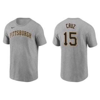 Oneil Cruz Pirates Gray Name & Number Nike T-Shirt