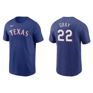 Jon Gray Rangers Royal Name & Number Nike T-Shirt
