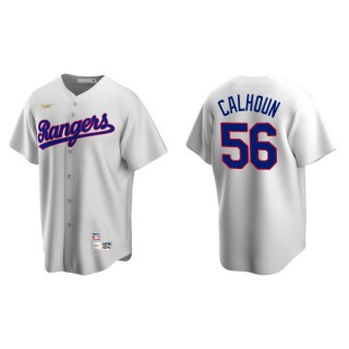 Kole Calhoun Rangers White Cooperstown Collection Home Jersey