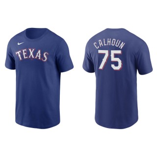 Willie Calhoun Rangers Royal Name & Number Nike T-Shirt