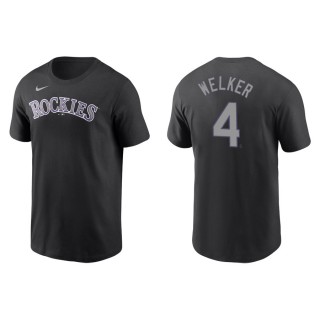Colton Welker Rockies Black Name & Number Nike T-Shirt