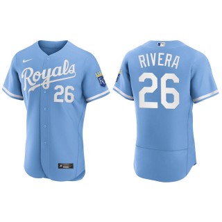 Emmanuel Rivera Royals Powder Blue Authentic  Jersey