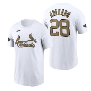 Men's St. Louis Cardinals Nolan Arenado Nike White 2022 MLB All-Star Game Name & Number T-Shirt