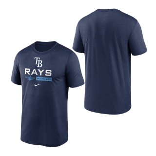 Men's Tampa Bay Rays Navy 2022 Postseason Authentic Collection Dugout T-Shirt