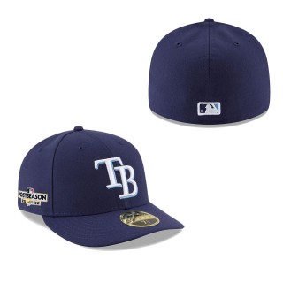 Men's Tampa Bay Rays Navy 2022 Postseason Side Patch Low Profile 59FIFTY Fitted Hat