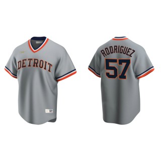 Eduardo Rodriguez Tigers Gray Cooperstown Collection Road Jersey